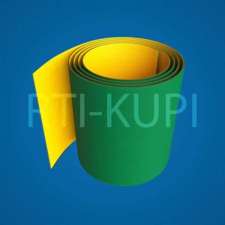 Ремень полиамидный, 2.5 мм, зеленый/желтый