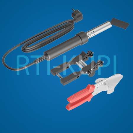 Комплект инструментов для сварки круглых полиуретановых ремней (паяльник, секатор, держатель)